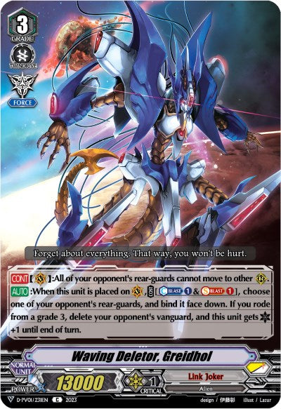 Waving Deletor, Greidhol (D-PV01/231EN) [History Collection] | Total Play
