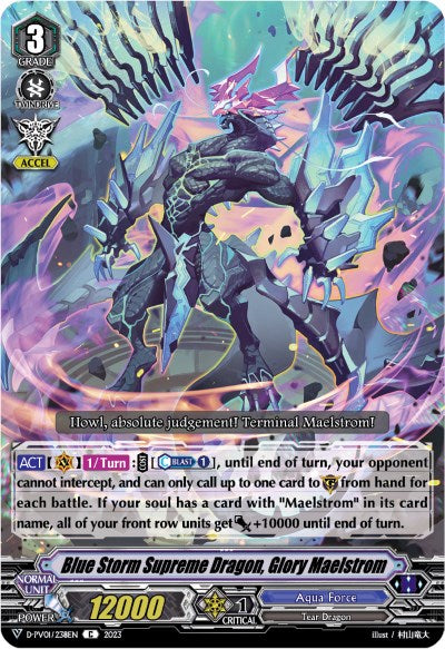 Blue Storm Supreme Dragon, Glory Maelstrom (D-PV01/238EN) [History Collection] | Total Play