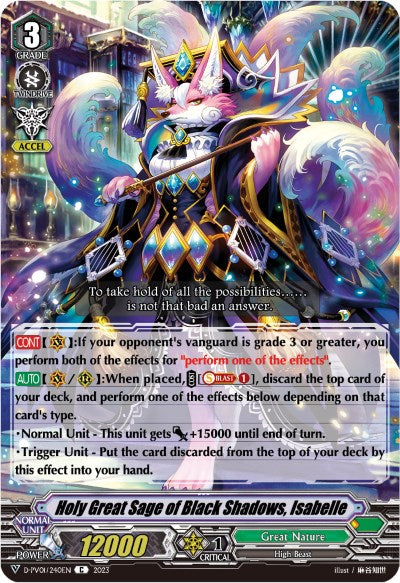 Holy Great Sage of Black Shadows, Isabelle (D-PV01/240EN) [History Collection] | Total Play