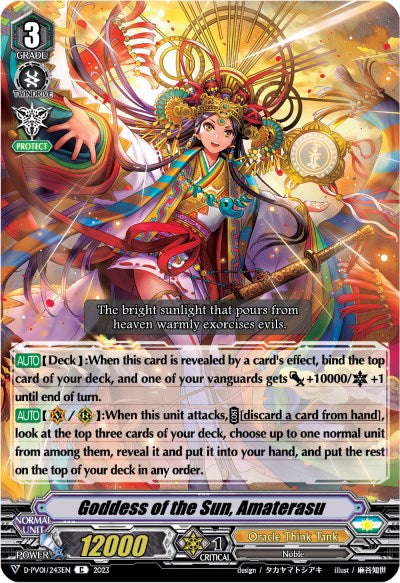 Goddess of the Sun, Amaterasu (D-PV01/243EN) [History Collection] | Total Play