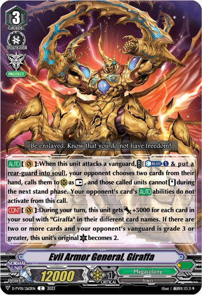Evil Armor General, Giraffa (D-PV01/263EN) [History Collection] | Total Play