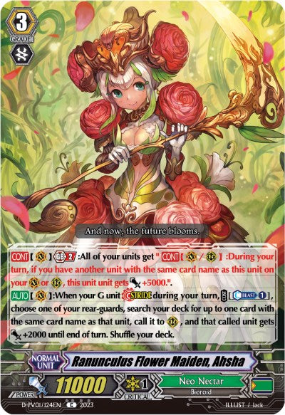 Ranunculus Flower Maiden, Ahsha (D-PV01/124EN) [History Collection] | Total Play