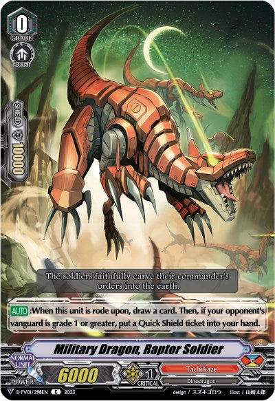 Military Dragon, Raptor Soldier (D-PV01/298EN) [History Collection] | Total Play