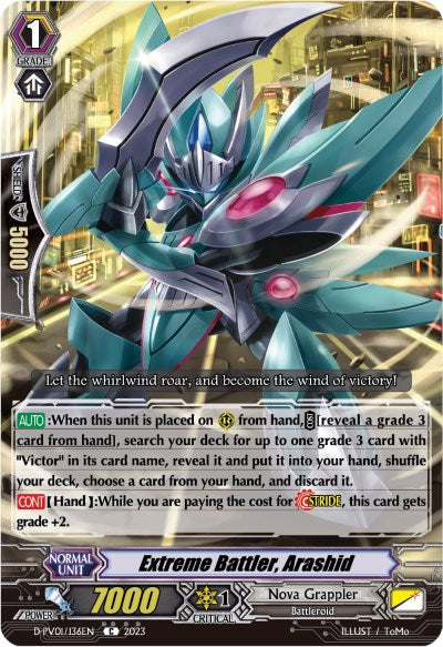 Extreme Battler, Arashid (D-PV01/136EN) [History Collection] | Total Play