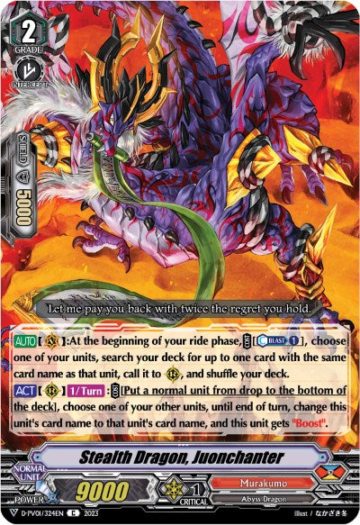 Stealth Dragon, Juonchanter (D-PV01/324EN) [History Collection] | Total Play
