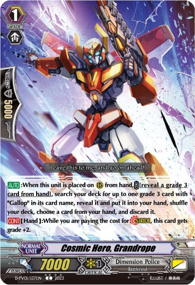 Cosmic Hero, Grandrope (D-PV01/137EN) [History Collection] | Total Play
