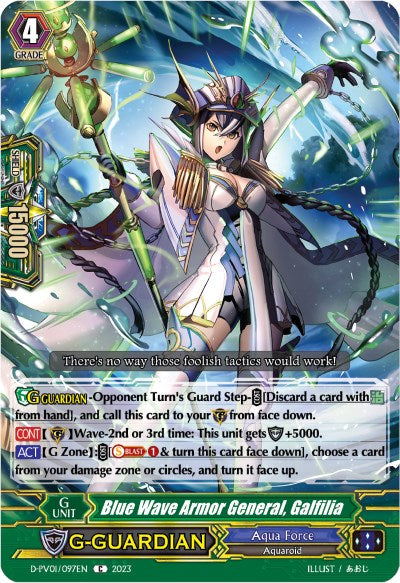 Blue Wave Armor General, Galfilia (D-PV01/097EN) [History Collection] | Total Play