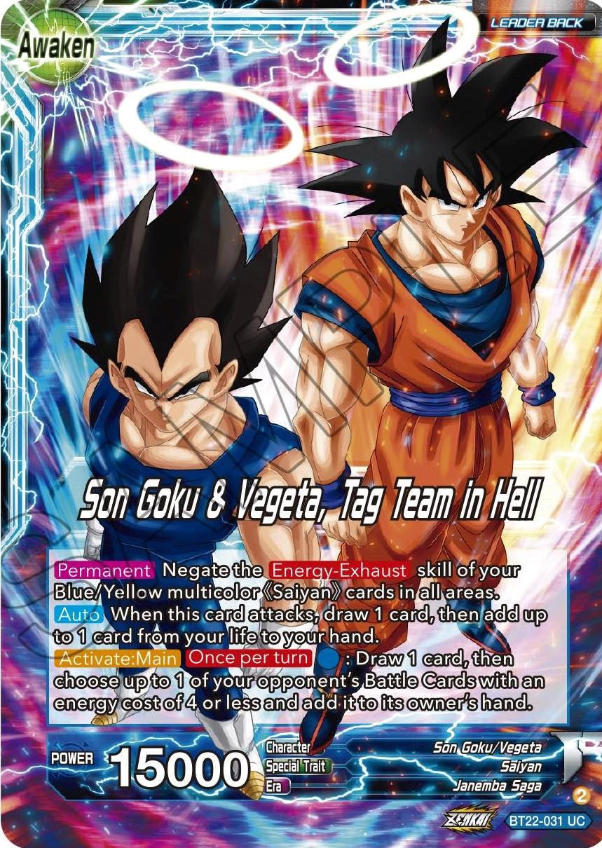 Son Goku // Son Goku & Vegeta, Tag Team in Hell (BT22-031) [Critical Blow] | Total Play