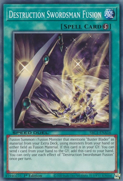 Destruction Swordsman Fusion [SBC1-ENA16] Common | Total Play