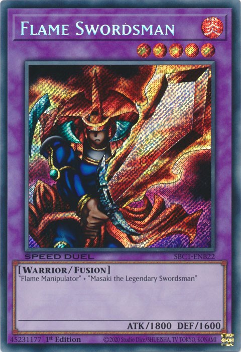 Flame Swordsman [SBC1-ENB22] Secret Rare | Total Play