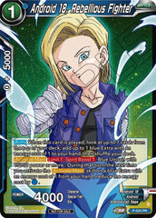 Android 18, Rebellious Fighter (Zenkai Series Tournament Pack Vol.5) (P-524) [Tournament Promotion Cards] | Total Play