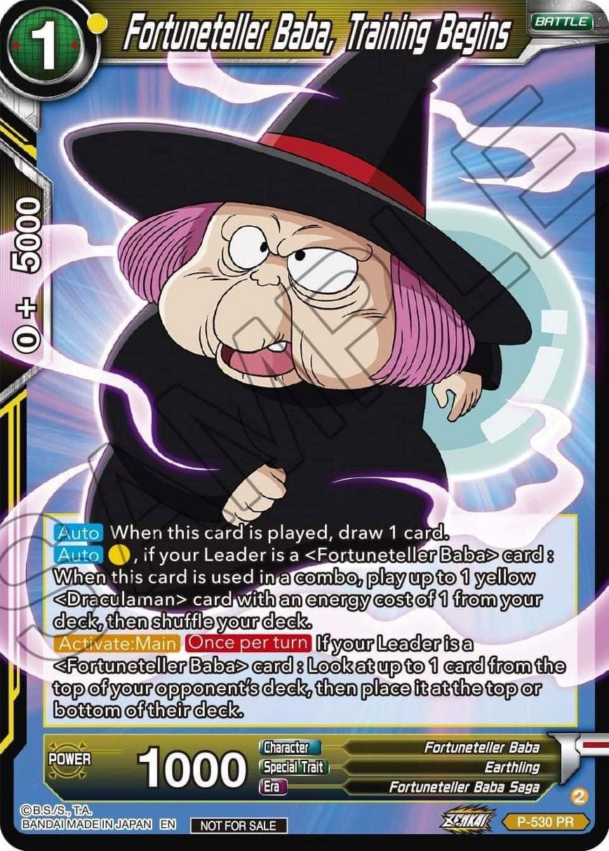 Fortuneteller Baba, Training Begins (Zenkai Series Tournament Pack Vol.5) (P-530) [Tournament Promotion Cards] | Total Play