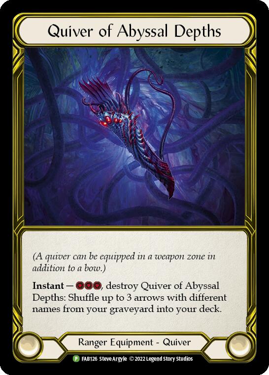 Quiver of Abyssal Depths (Golden) [FAB126] (Promo)  Cold Foil | Total Play