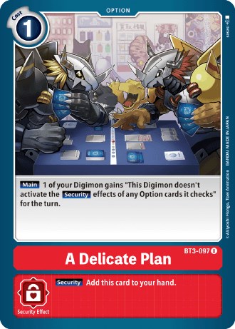 A Delicate Plan [BT3-097] (Revision Pack 2021) [Release Special Booster Promos] | Total Play