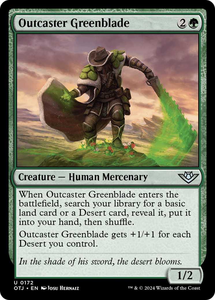 Outcaster Greenblade [Outlaws of Thunder Junction] | Total Play