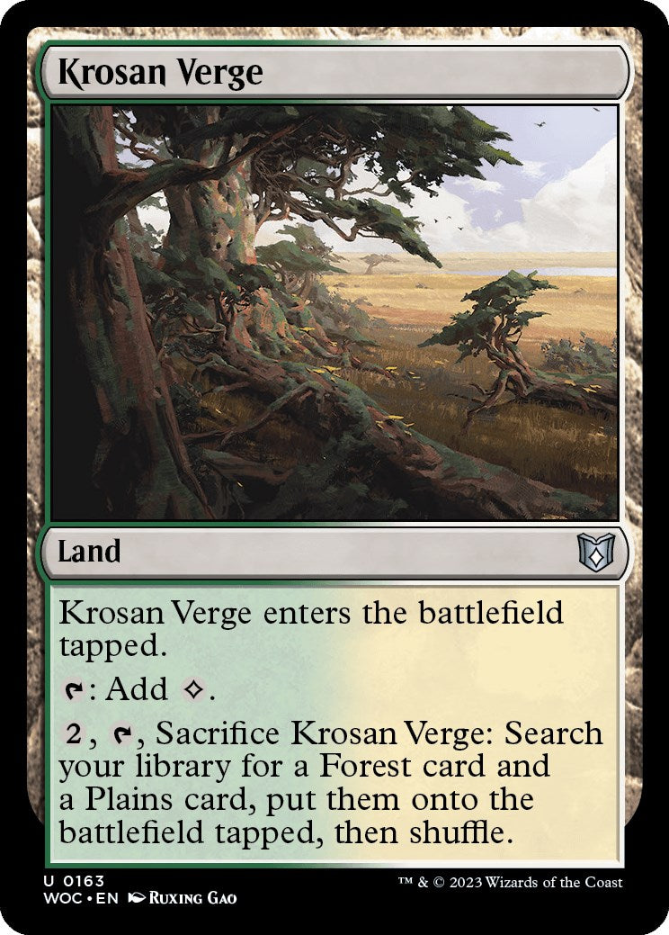 Krosan Verge [Wilds of Eldraine Commander] | Total Play