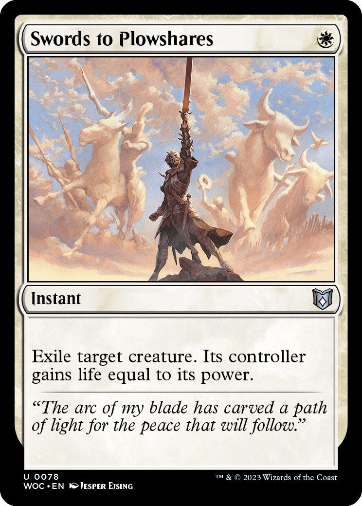 Swords to Plowshares [Wilds of Eldraine Commander] | Total Play