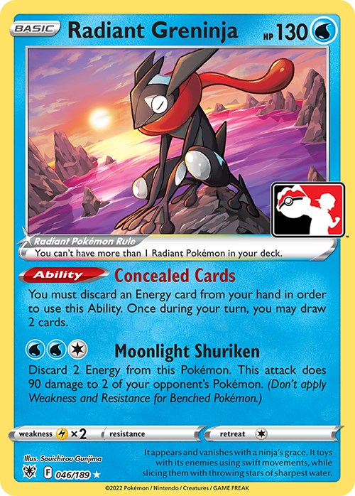 Radiant Greninja (046/189) [Prize Pack Series Three] | Total Play