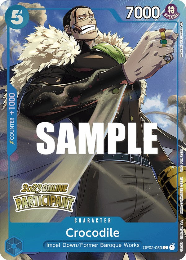 Crocodile (Online Regional 2023) [Participant] [One Piece Promotion Cards] | Total Play