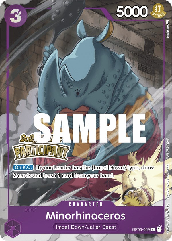 Minorhinoceros (Online Regional 2023) [Participant] [One Piece Promotion Cards] | Total Play