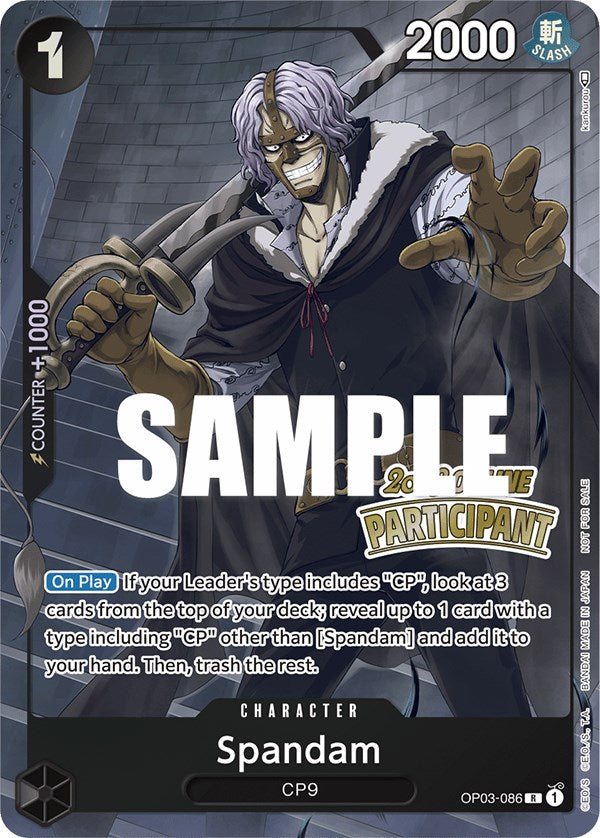 Spandam (Online Regional 2023) [Participant] [One Piece Promotion Cards] | Total Play