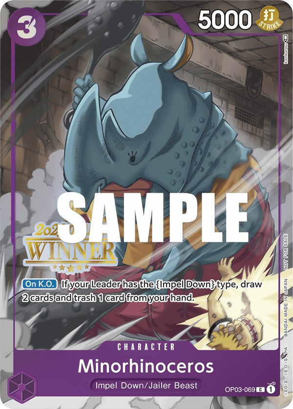 Minorhinoceros (Online Regional 2023) [Winner] [One Piece Promotion Cards] | Total Play