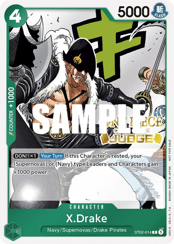 X.Drake (Judge Pack Vol. 2) [One Piece Promotion Cards] | Total Play