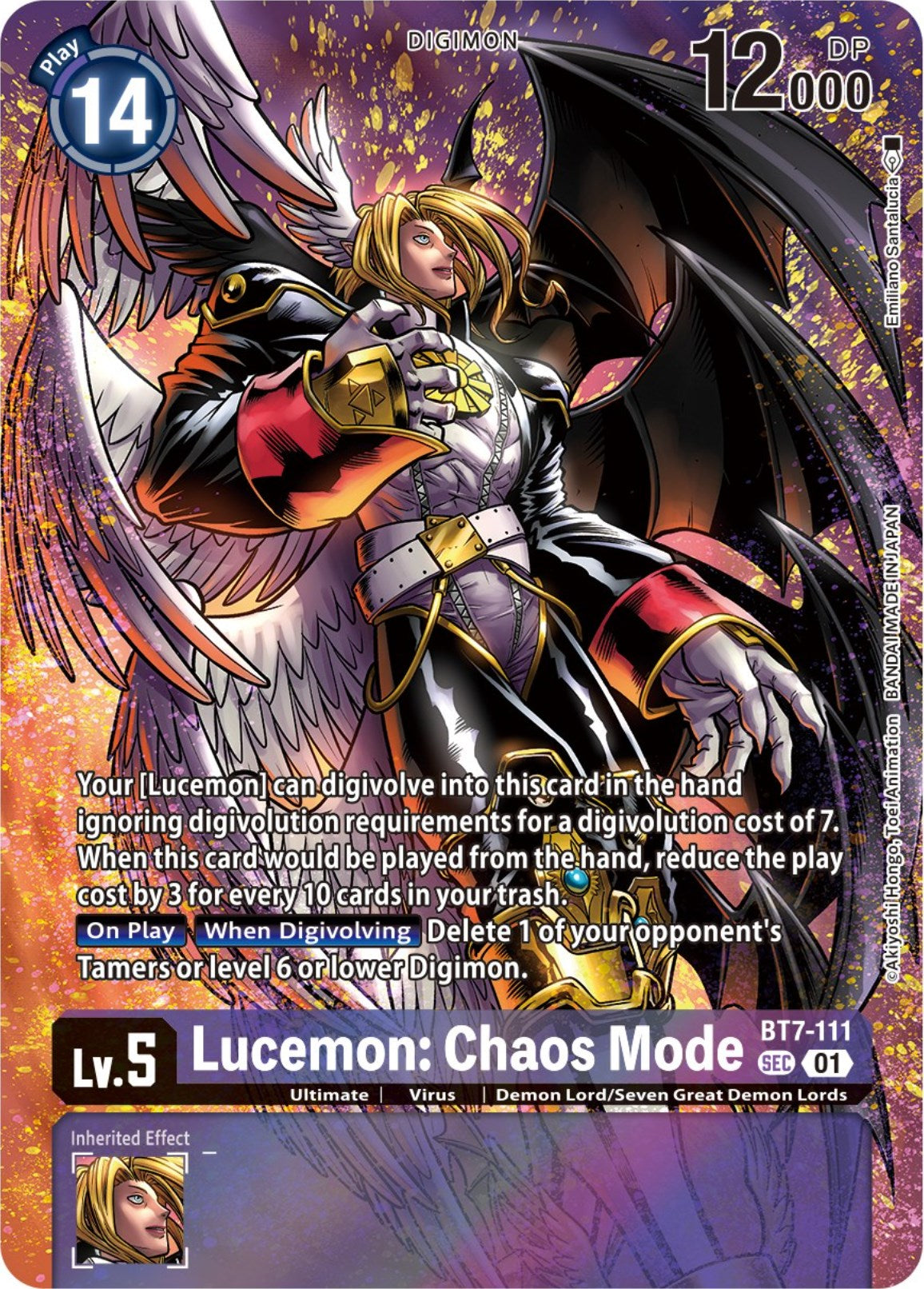 Lucemon: Chaos Mode [BT7-111] (Premium Binder Set) [Next Adventure Promos] | Total Play