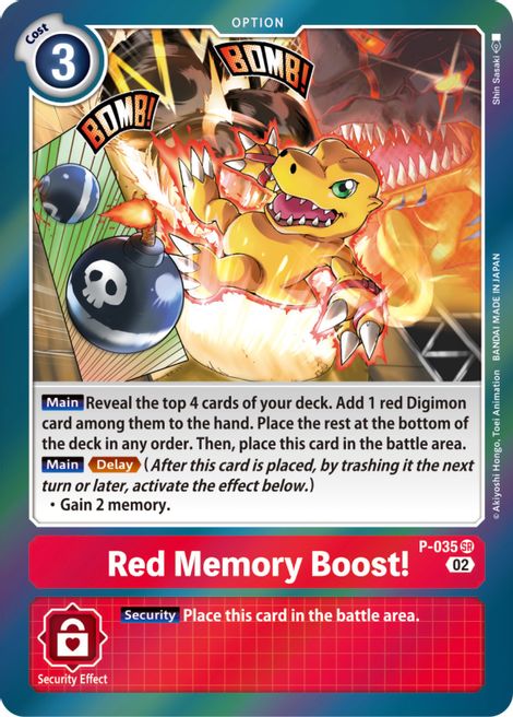 Red Memory Boost! [P-035] (Resurgence Booster) [Promotional Cards] | Total Play