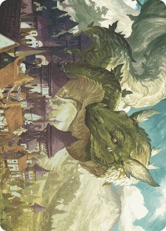 Beanstalk Wurm Art Card [Wilds of Eldraine Art Series] | Total Play