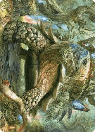 Blossoming Tortoise Art Card [Wilds of Eldraine Art Series] | Total Play