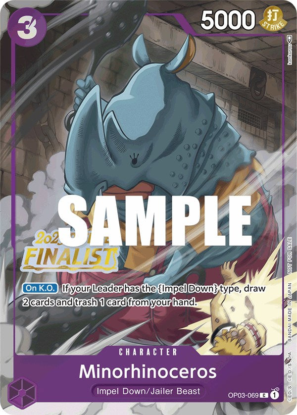 Minorhinoceros (Offline Regional 2023) [Finalist] [One Piece Promotion Cards] | Total Play