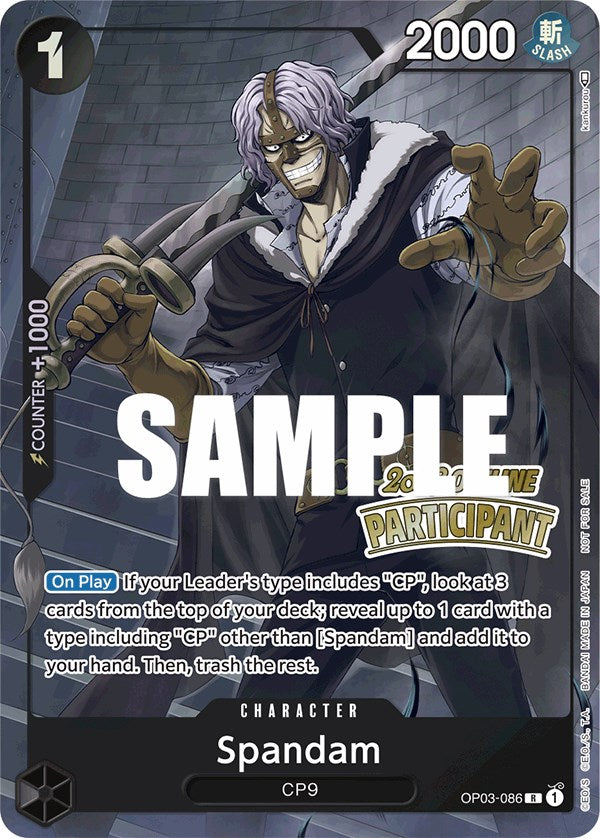 Spandam (Offline Regional 2023) [Participant] [One Piece Promotion Cards] | Total Play