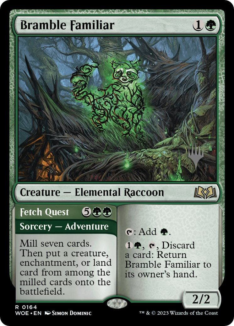 Bramble Familiar // Fetch Quest (Promo Pack) [Wilds of Eldraine Promos] | Total Play