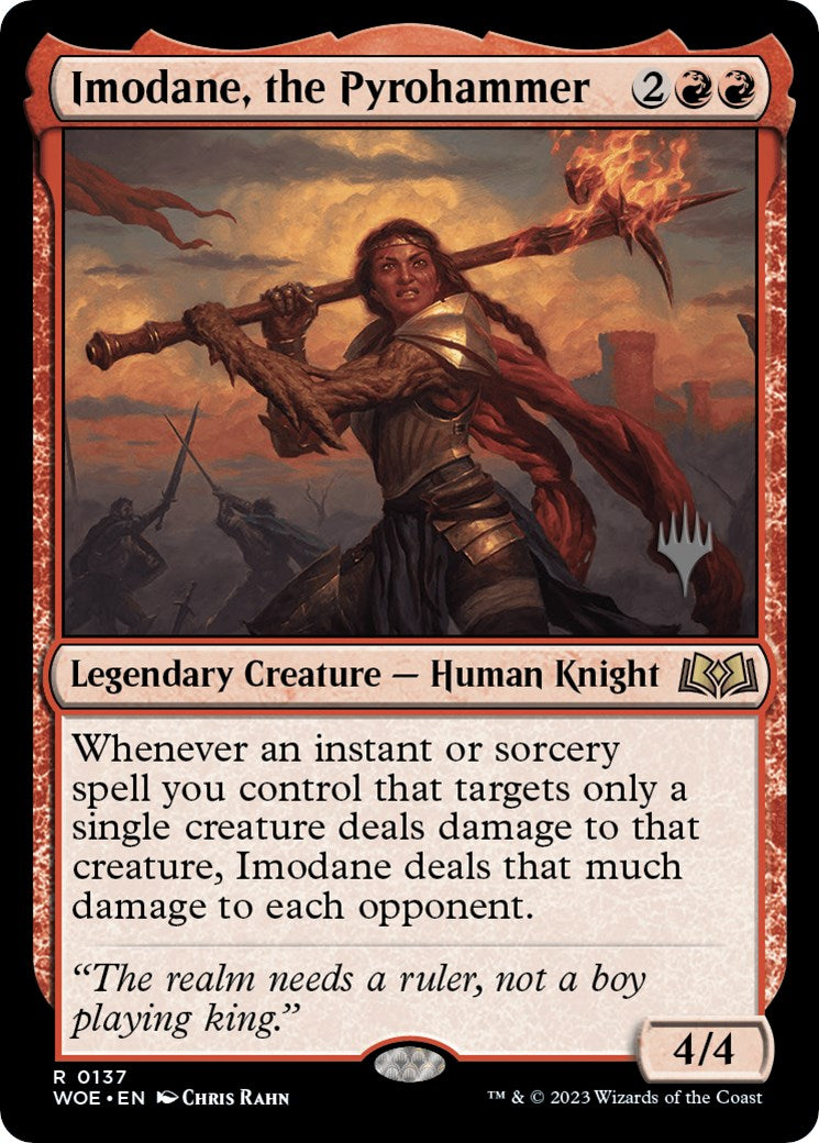 Imodane, the Pyrohammer (Promo Pack) [Wilds of Eldraine Promos] | Total Play