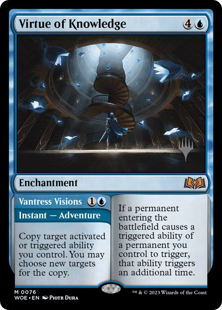 Virtue of Knowledge // Vantress Visions (Promo Pack) [Wilds of Eldraine Promos] | Total Play