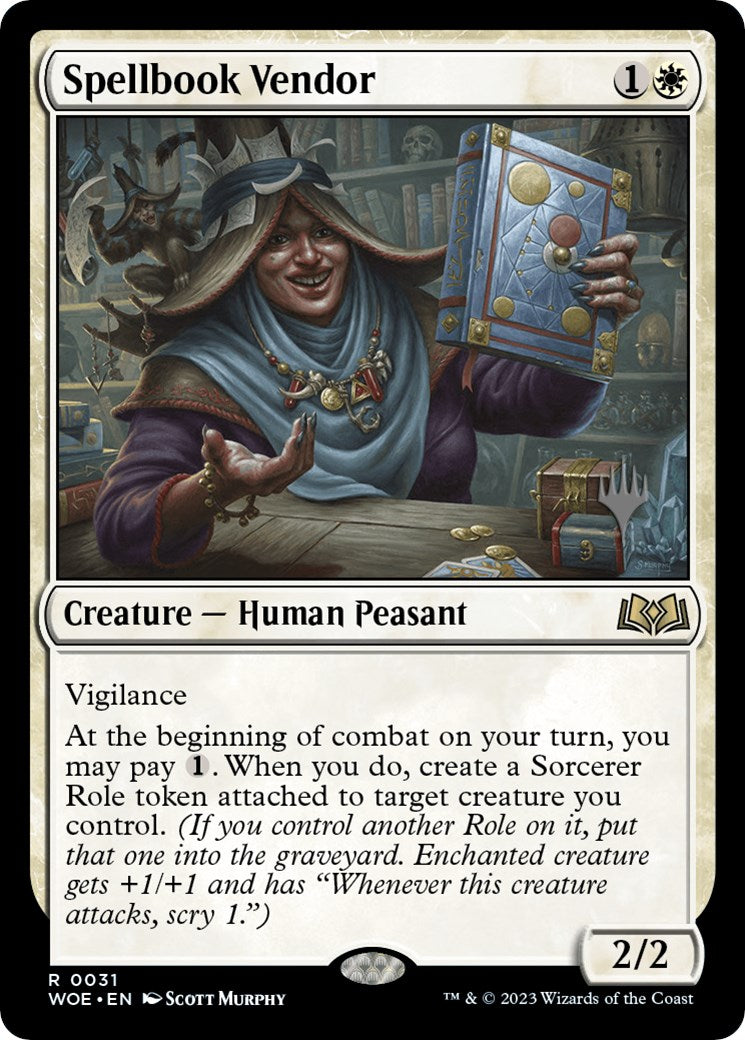 Spellbook Vendor (Promo Pack) [Wilds of Eldraine Promos] | Total Play