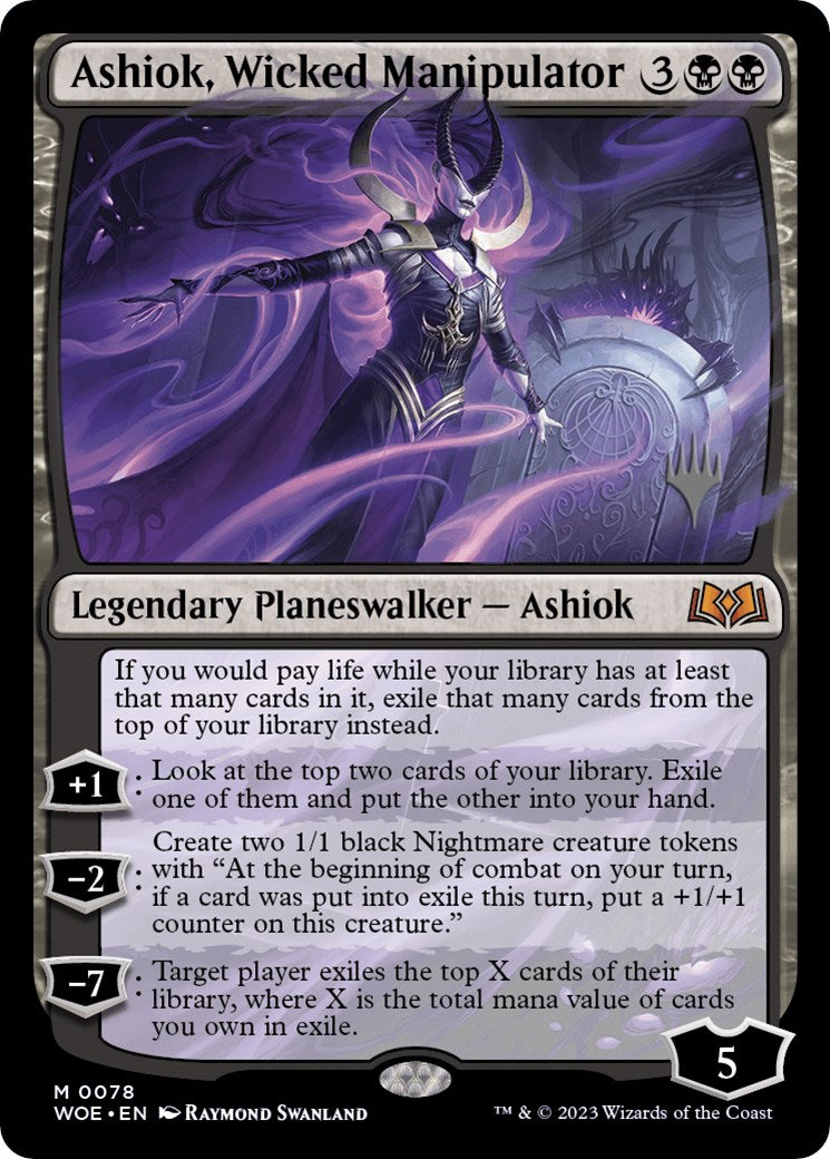 Ashiok, Wicked Manipulator (Promo Pack) [Wilds of Eldraine Promos] | Total Play