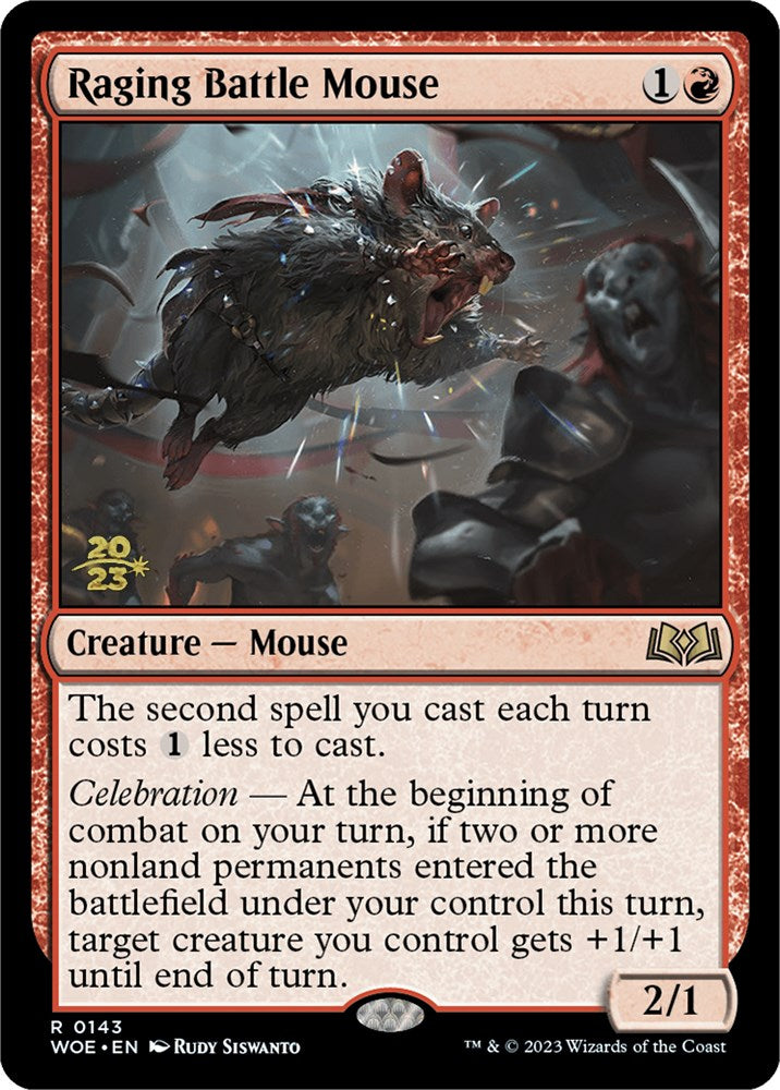 Raging Battle Mouse [Wilds of Eldraine Prerelease Promos] | Total Play