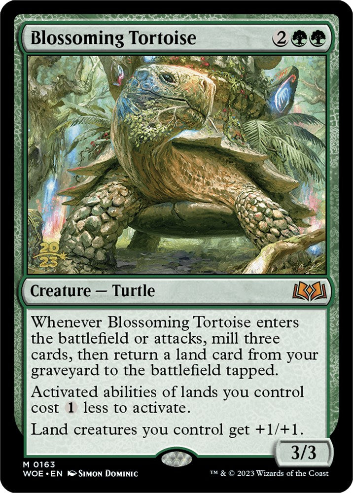 Blossoming Tortoise [Wilds of Eldraine Prerelease Promos] | Total Play