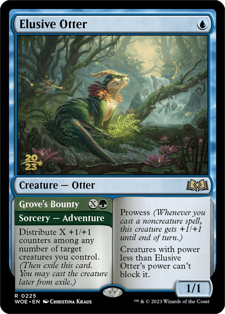 Elusive Otter // Grove's Bounty [Wilds of Eldraine Prerelease Promos] | Total Play