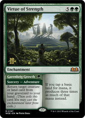Virtue of Strength // Garenbrig Growth [Wilds of Eldraine Prerelease Promos] | Total Play
