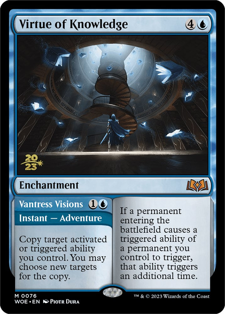 Virtue of Knowledge // Vantress Visions (Promo Pack) [Wilds of Eldraine Promos] | Total Play