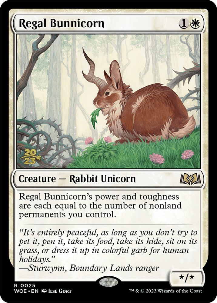 Regal Bunnicorn [Wilds of Eldraine Prerelease Promos] | Total Play