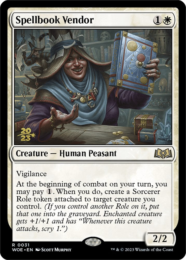 Spellbook Vendor [Wilds of Eldraine Prerelease Promos] | Total Play