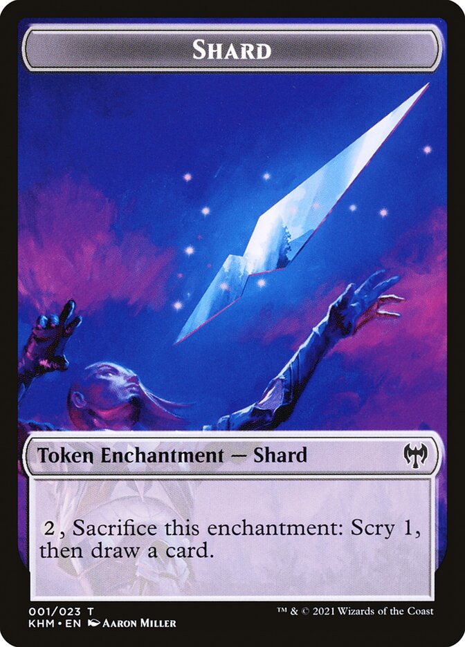 Human Warrior // Shard Double-Sided Token [Kaldheim Tokens] | Total Play
