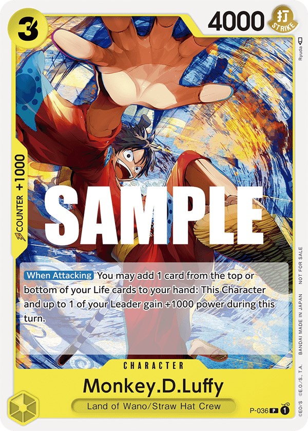 Monkey.D.Luffy (Pre-Release Tournament) [One Piece Promotion Cards] | Total Play