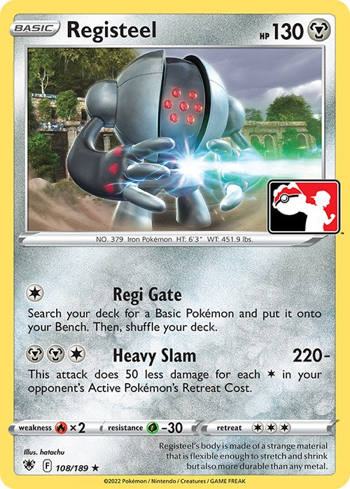 Registeel (108/189) [Prize Pack Series Three] | Total Play