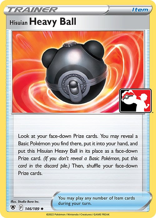 Hisuian Heavy Ball (146/189) [Prize Pack Series Three] | Total Play