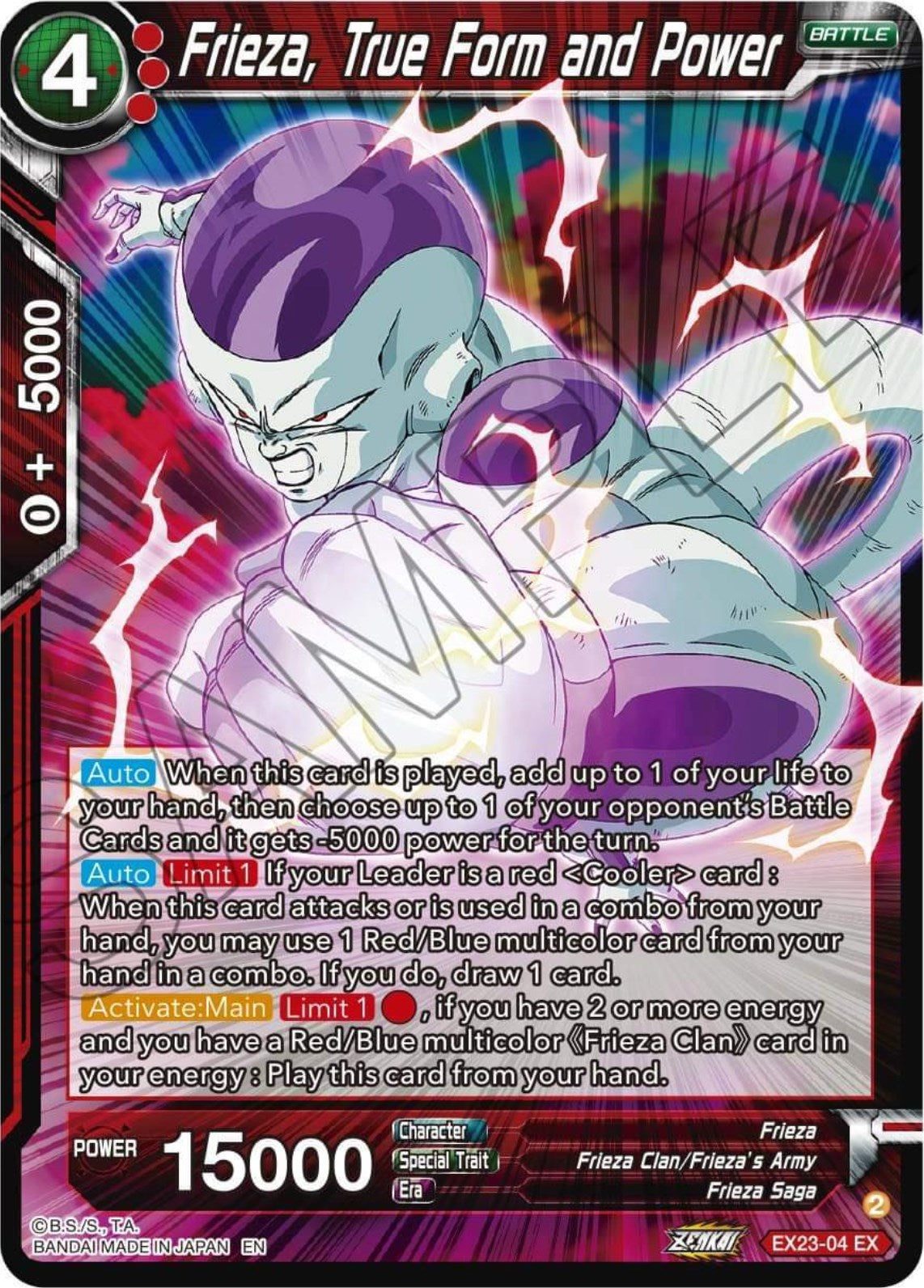 Frieza, True Form and Power (EX23-04) [Premium Anniversary Box 2023] | Total Play